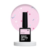 Изображение  Nails Of The Day Potal Base #29 - milky pink base with neon glitter, 10 ml, Volume (ml, g): 10, Color No.: 29