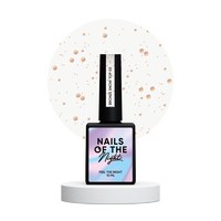 Изображение  Nails Of The Night Bronze Snow Top #03 - top with bronze hexagons of different sizes, without sticky ball, 10 ml, Volume (ml, g): 10, Color No.: 3