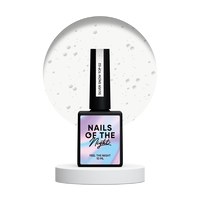 Изображение  Nails Of The Night Silver Snow Top #02 - top with silver hexagons of different sizes, without sticky ball, 10 ml, Volume (ml, g): 10, Color No.: 2
