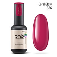 Изображение  Гель-лак для ногтей PNB 356 Coral Glow, 8 мл