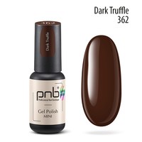 Изображение  Nail gel polish PNB mini 362 Dark Truffle, dark chocolate, 4 ml, Volume (ml, g): 4, Color No.: 362
