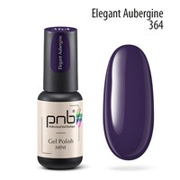 Зображення  Гель-лак для нігтів PNB mini 364 Elegant Aubergine, deep purple, 4 мл, Об'єм (мл, г): 4, Цвет №: 364