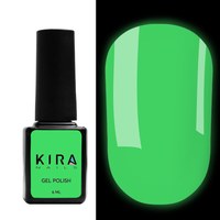 Изображение  Kira Nails No Wipe Fluo Top - топ без липкого слоя флуоресцентный, 6 мл