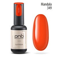 Изображение  Nail gel polish PNB 349 Mandala, orange, 8 ml