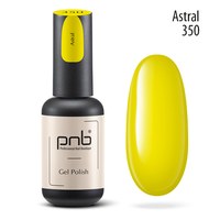 Изображение  Gel nail polish PNB 350 Astral, yellow, 8 ml