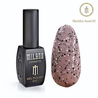 Зображення  Гель-лак Milano Marblen Sand №02, 8 мл, Об'єм (мл, г): 8, Цвет №: 02