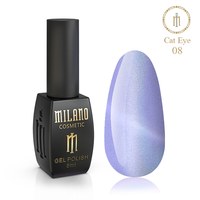 Зображення  Гель-лак Milano Cat Eyes Crystal №08, 8 мл, Об'єм (мл, г): 8, Цвет №: 08