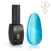 Зображення  Гель-лак Milano Cat Eyes Crystal №09, 8 мл, Об'єм (мл, г): 8, Цвет №: 09