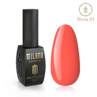 Зображення  Гель-лак Milano Neon №01, 8 мл, Об'єм (мл, г): 8, Цвет №: 01