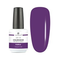 Изображение  Цветная база Atica Color Base Gel Purple, 15 мл, Объем (мл, г): 15, Цвет №: purple