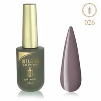 Изображение  Gel polish Milano Luxury №026 Warm taupe, 10 ml, Volume (ml, g): 10, Color No.: 26