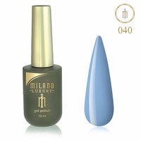 Изображение  Гель лак Milano Luxury №040 Серо-голубой, 10 мл, Объем (мл, г): 10, Цвет №: 040