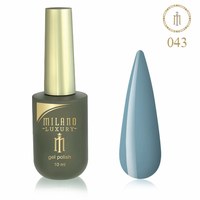 Зображення  Гель лак Milano Luxury №043 Платиново-сірий, 10 мл, Об'єм (мл, г): 10, Цвет №: 043