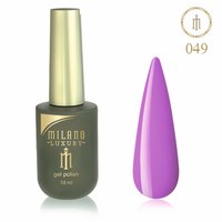 Изображение  Гель лак Milano Luxury №049 Светлый красно-пурпурный, 10 мл, Объем (мл, г): 10, Цвет №: 049