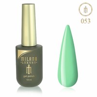 Изображение  Гель лак Milano Luxury №053 Зеленый цвет ясеня, 10 мл, Объем (мл, г): 10, Цвет №: 053
