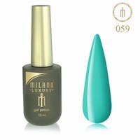 Зображення  Гель лак Milano Luxury №059 Опаловый зеленый, 10 мл, Об'єм (мл, г): 10, Цвет №: 059