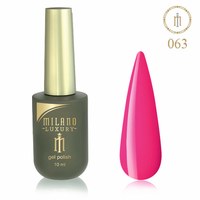 Изображение  Гель лак Milano Luxury №063 Розовый неон, 10 мл, Объем (мл, г): 10, Цвет №: 063