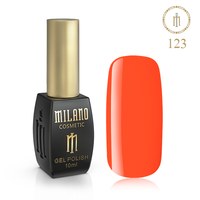 Изображение  Гель лак Milano Palette 10 №123 Мандариновый, 10 мл, Объем (мл, г): 10, Цвет №: 123