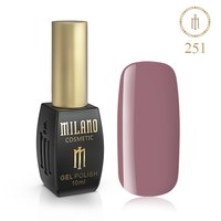 Зображення  Гель лак Milano Palette 10 №251 Попільна троянда, 10 мл, Об'єм (мл, г): 10, Цвет №: 251