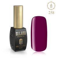 Изображение  Gel polish Milano Palette 10 №258 Plum, 10 ml, Volume (ml, g): 10, Color No.: 258