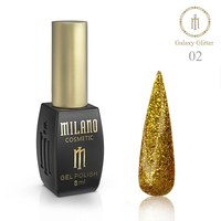 Изображение  Гель-лак Milano Galaxy Glitter №02, 8 мл, Объем (мл, г): 8, Цвет №: 02