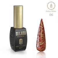 Изображение  Гель-лак Milano Galaxy Glitter №06, 8 мл, Объем (мл, г): 8, Цвет №: 06