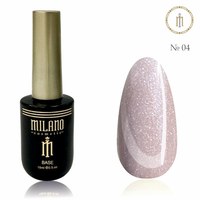 Зображення  Рідкий полігель із шимером Milano Liquid Shimmer Poly Gel №04, 15 мл, Цвет №: 04