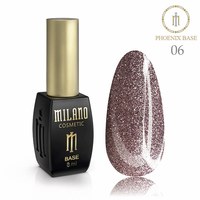 Изображение  Base for gel polish Milano Base Phoenix No. 06, 8 ml, Color: 6