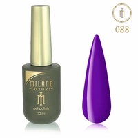 Изображение  Гель лак Milano Luxury №088 Насыщенный фиолетовый, 10 мл, Объем (мл, г): 10, Цвет №: 088