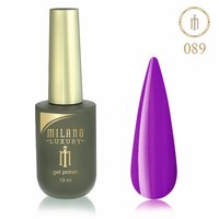 Изображение  Гель лак Milano Luxury №089 Пурпурное сердце, 10 мл, Объем (мл, г): 10, Цвет №: 089
