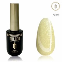 Зображення  Рідкий полігель із шимером Milano Liquid Shimmer Poly Gel №08, 15 мл, Цвет №: 08