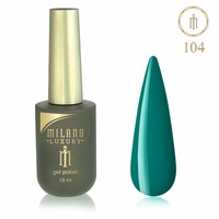 Изображение  Gel polish Milano Luxury №104 Green moss, 10 ml, Volume (ml, g): 10, Color No.: 104