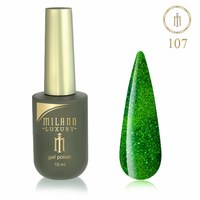 Изображение  Gel polish Milano Luxury №107 Green beetle, 10 ml, Volume (ml, g): 10, Color No.: 107