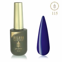 Зображення  Гель лак Milano Luxury №115 Нічний синій, 10 мл, Об'єм (мл, г): 10, Цвет №: 115