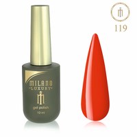 Изображение  Гель лак Milano Luxury №119 Морковный, 10 мл, Объем (мл, г): 10, Цвет №: 119