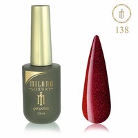Изображение  Gel polish Milano Luxury №138 Red star, 10 ml, Volume (ml, g): 10, Color No.: 138