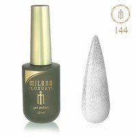 Изображение  Гель лак Milano Luxury №144 Серебряный песок, 10 мл, Объем (мл, г): 10, Цвет №: 144