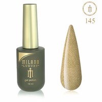 Изображение  Гель лак Milano Luxury №145 Золотой песок, 10 мл, Объем (мл, г): 10, Цвет №: 145