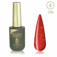 Изображение  Gel polish Milano Luxury №186 Bismarck furioso, 10 ml, Volume (ml, g): 10, Color No.: 186