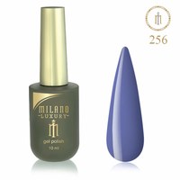 Изображение  Гель лак Milano Luxury №256 Бледный пурпурно-синий, 10 мл, Объем (мл, г): 10, Цвет №: 256