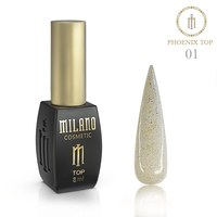 Изображение  Top for gel polish Milano Top Phoenix No. 01, 8 ml, Color No.: 1