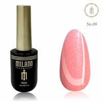 Зображення  Рідкий полігель із шимером Milano Liquid Shimmer Poly Gel №09, 15 мл, Цвет №: 09