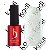 Изображение  Top for gel polish without a sticky layer Kodi No Sticky Top Coat Sparkle Gold, 7 ml, Volume (ml, g): 7, Color No.: Sparkle Gold