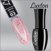 Изображение  Camouflage base LUXTON Onyx Base No. 003 pink with red-green gold leaf, 10 ml, Volume (ml, g): 10, Color No.: 3