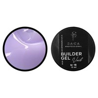 Зображення  Гель для нарощування Saga Builder Gel Veil №16 молочний з бузковим підтоном, 15 мл, Об'єм (мл, г): 15, Цвет №: 016