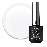 Изображение  Top for gel polish without sticky layer Saga Top White white, 9 ml, Volume (ml, g): 9, Color No.: White