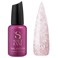 Изображение  Base camouflage for gel polish Steffani Cover Base №39 reflective pink pearls with mother-of-pearl and shimmer, 17 ml, Volume (ml, g): 17, Color No.: 39