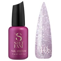 Изображение  Base camouflage for gel polish Steffani Cover Base №40 reflective lilac pearls with mother-of-pearl and shimmer, 17 ml, Volume (ml, g): 17, Color No.: 40