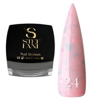 Изображение  База камуфлирующая для гель-лака Steffani Cover Base №24 розовый кисель с конфетти и стружкой, 30 мл, Объем (мл, г): 30, Цвет №: 24