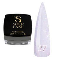 Изображение Base camouflage for gel polish Steffani Cover Base №27 translucent milky with pink-peach mica, 30 ml, Volume (ml, g): 30, Color No.: 27